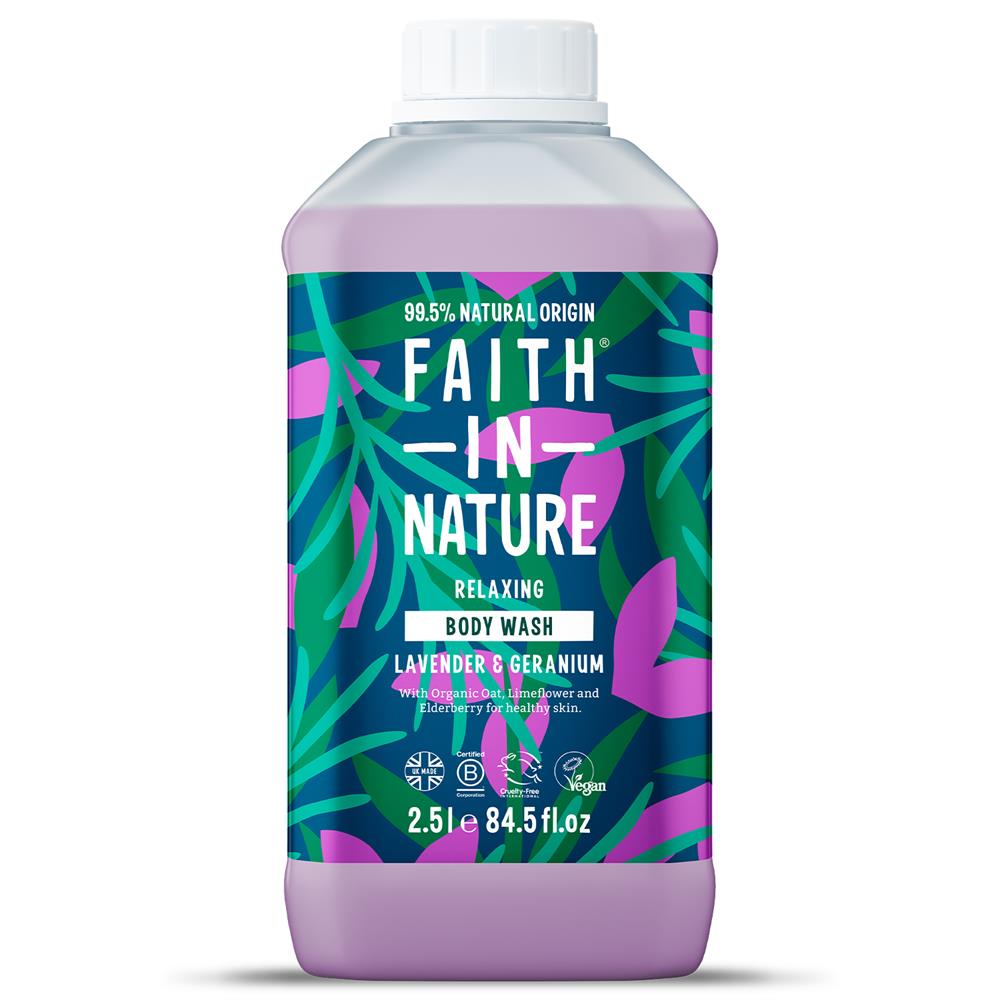 Lavender & Geranium Body Wash 2.5L - Just Natural