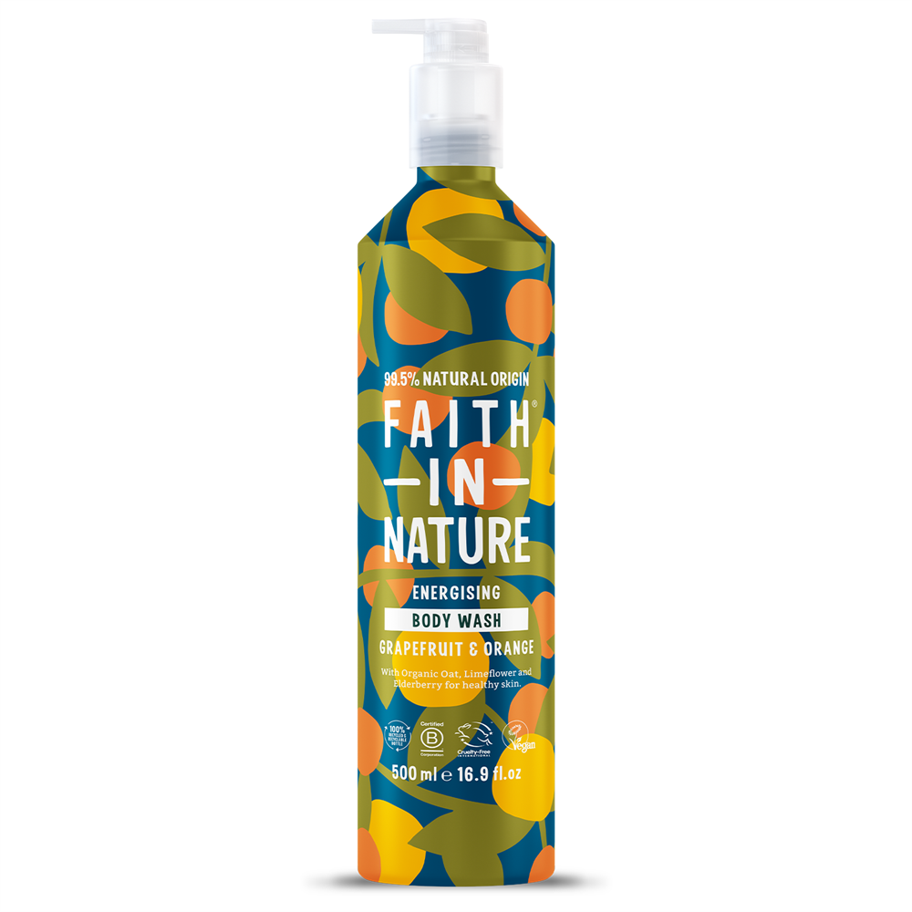 Grapefruit & Orange Body Wash - 500ml Metal - Just Natural