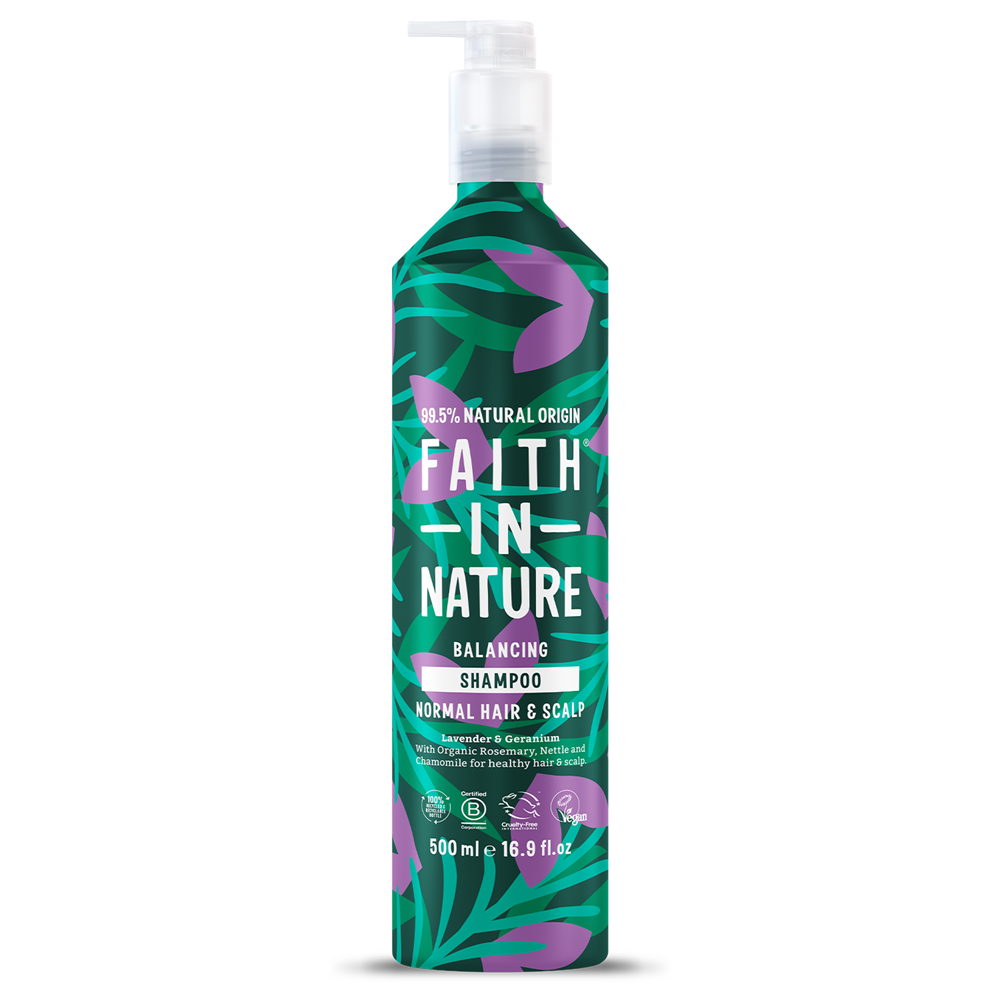Lavender & Geranium Shampoo - 500ml Metal - Just Natural