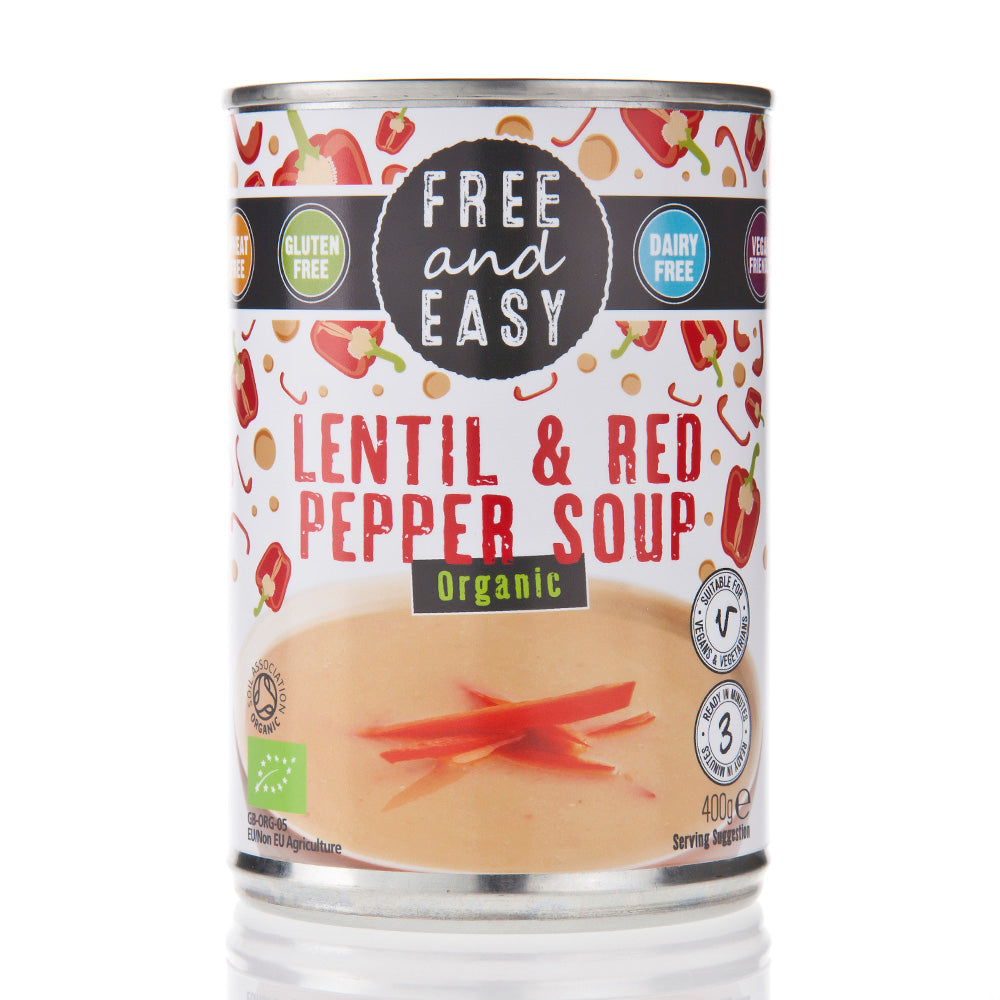 Organic Lentil RedPepper soup 400g