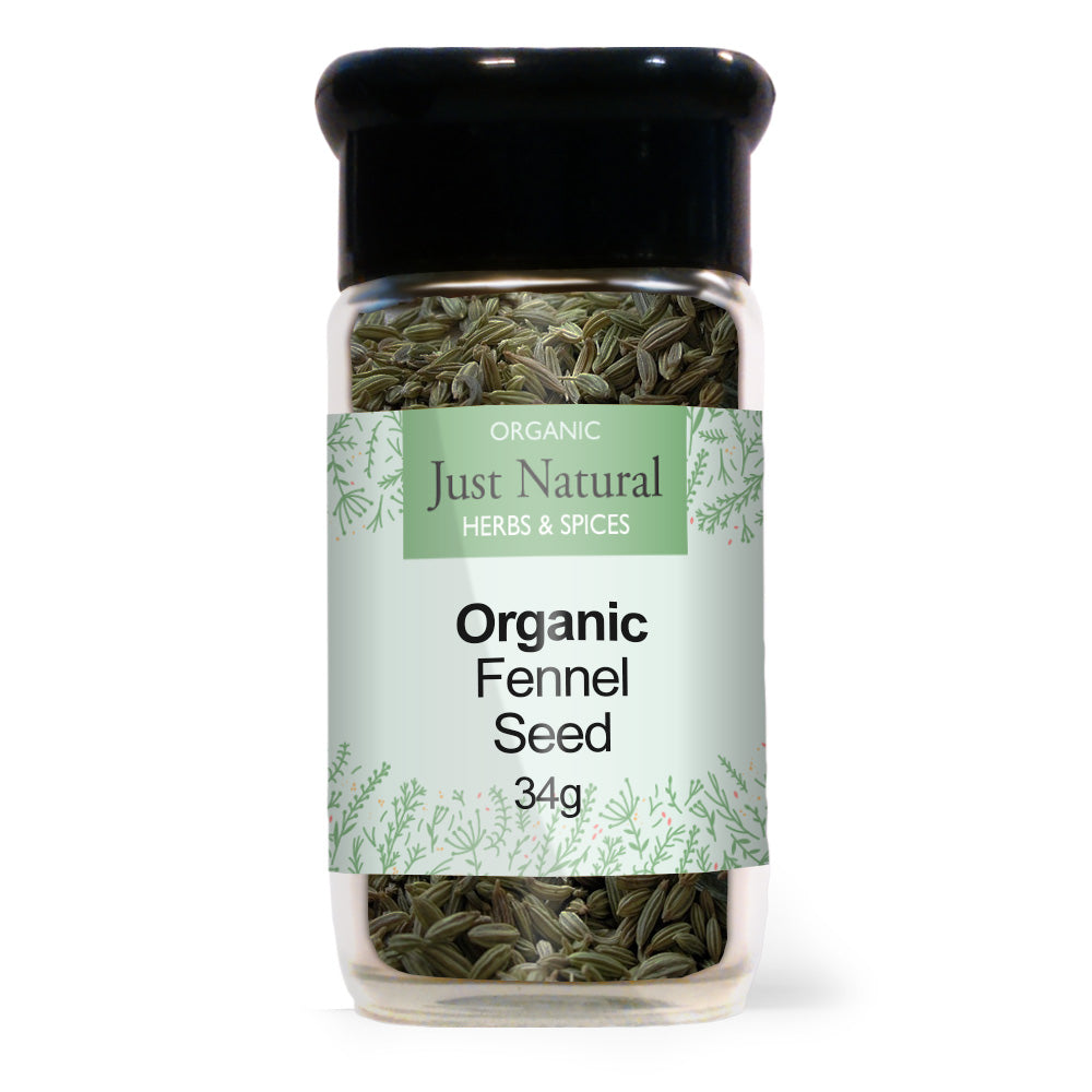 Just Natural Fennel Seed (Glass Jar) 34g - Just Natural