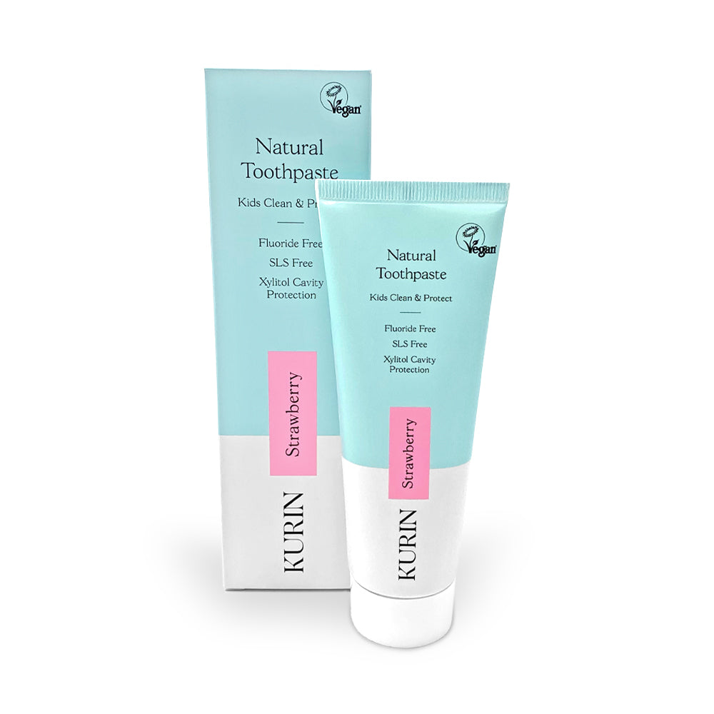 Kurin Fluoride Free Natural Kids Toothpaste 75ml - Strawberry (Free product added automatically) - Just Natural