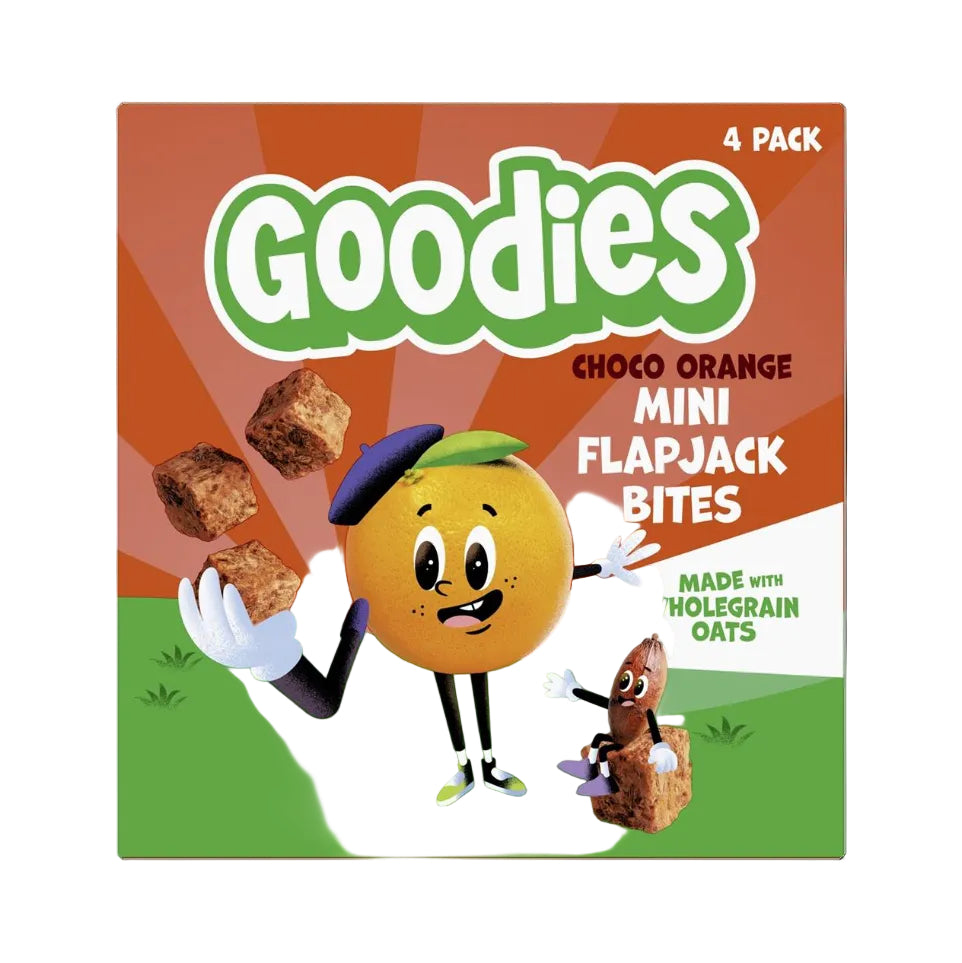 Kids Snack Choco Orange Mini Flapjack Oat Bar Bites 23g - Just Natural