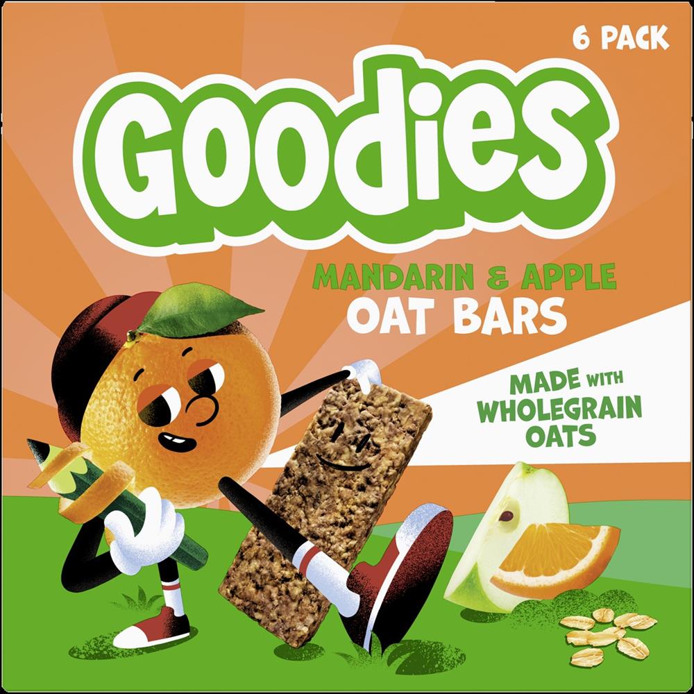 Kids Snack Mandarin & Apple Oat Bars Multipack 6x23g - Just Natural