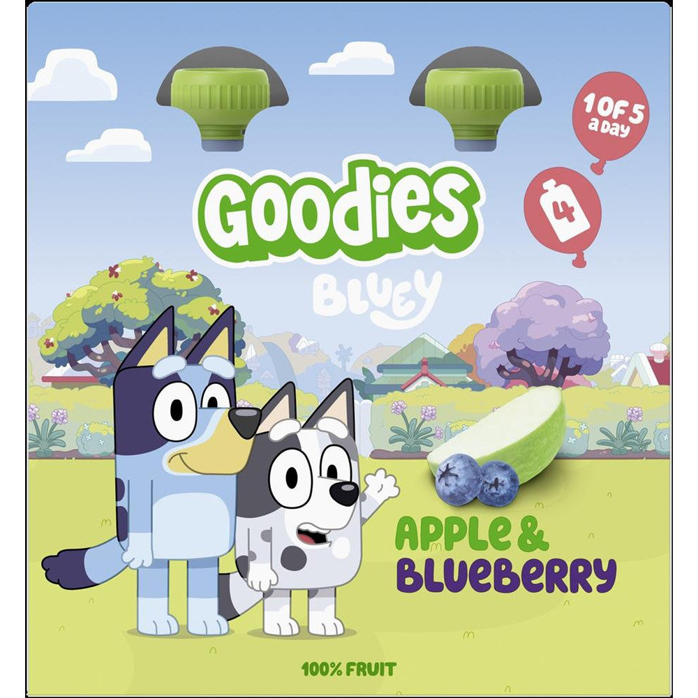 Goodies Bluey KIDS Apple & Blueberry Pouch 4x100g