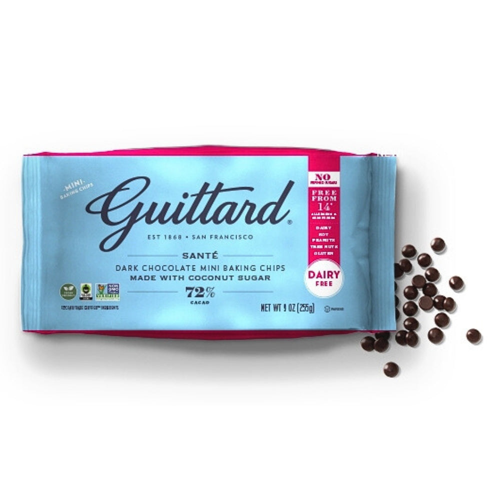 72% Sante Dark Choc Chips with Coconut Sugar. 255g. - Just Natural