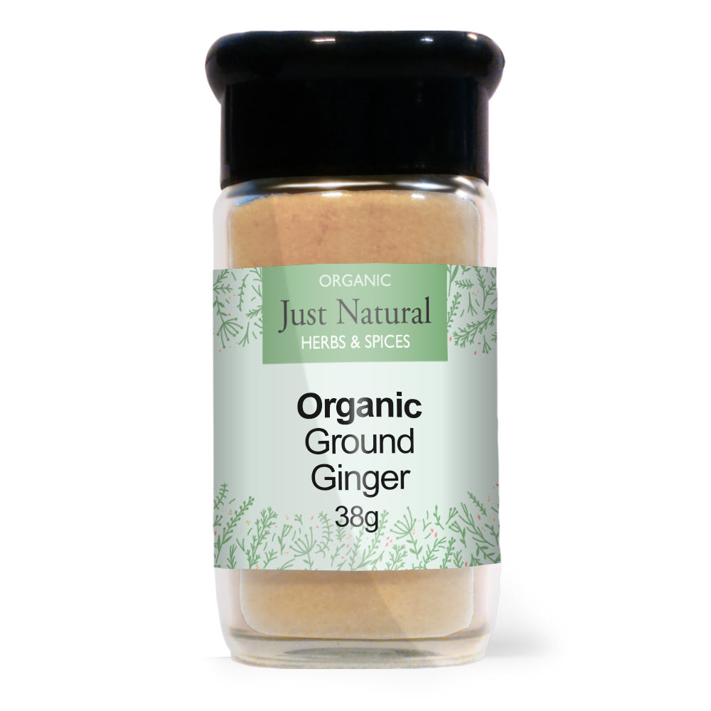 Just Natural Ginger Ground (Glass Jar) 38g - Just Natural