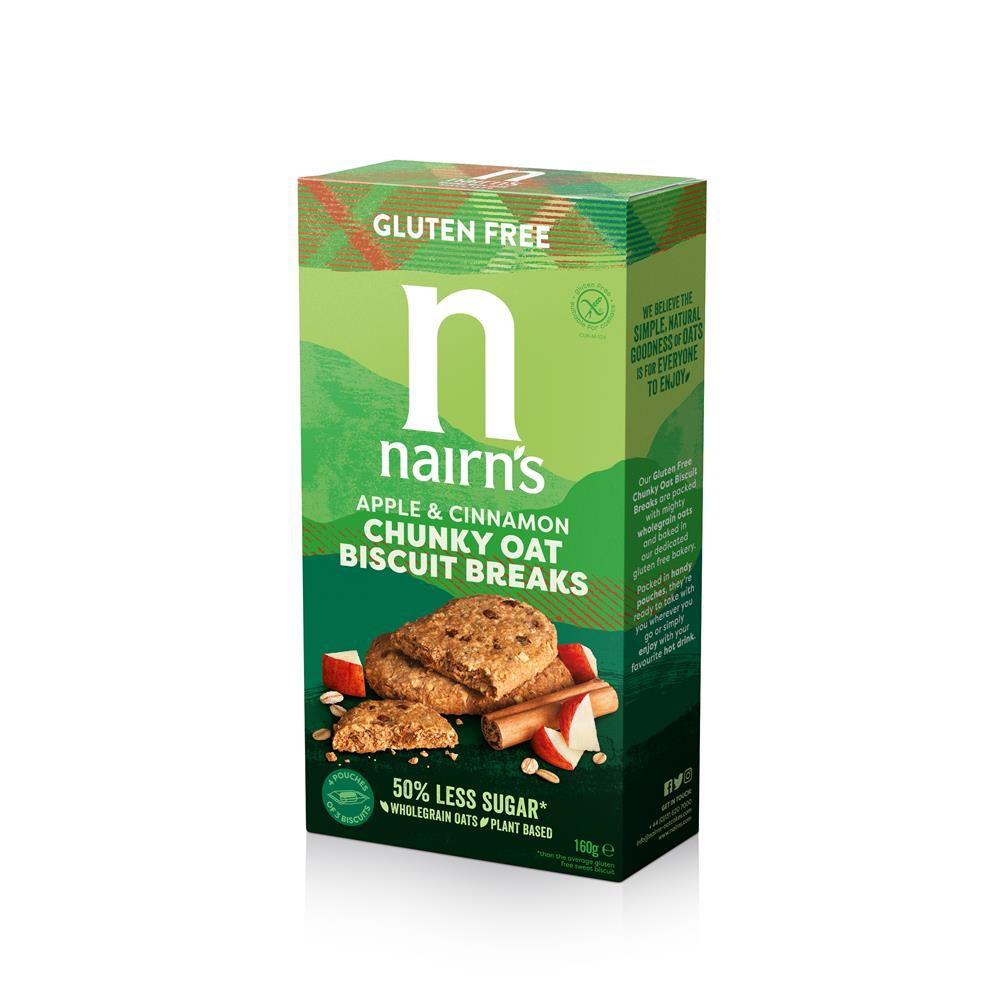 Nairns Gluten Free Apple & Cinnamon Chunky 160g - Just Natural