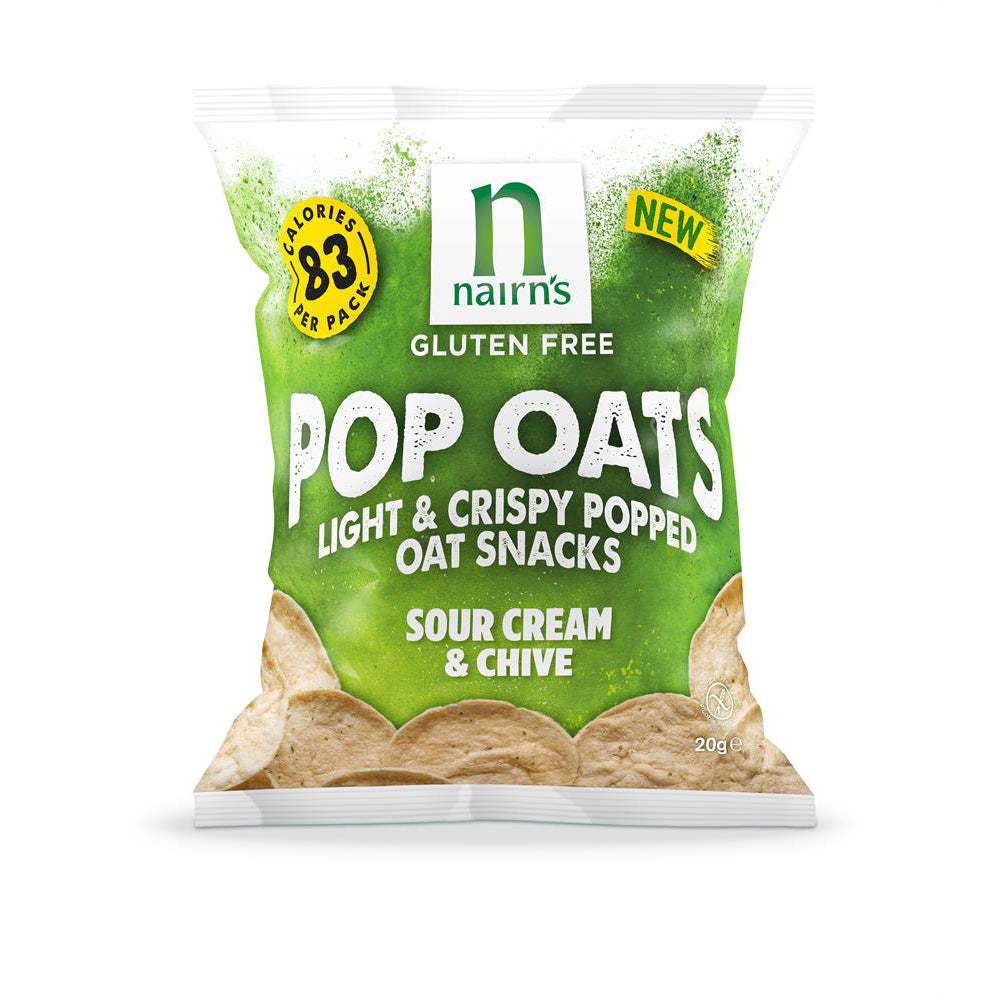 Nairns Gluten Free Sour Cream & Chive Pop Oats 20g - Just Natural