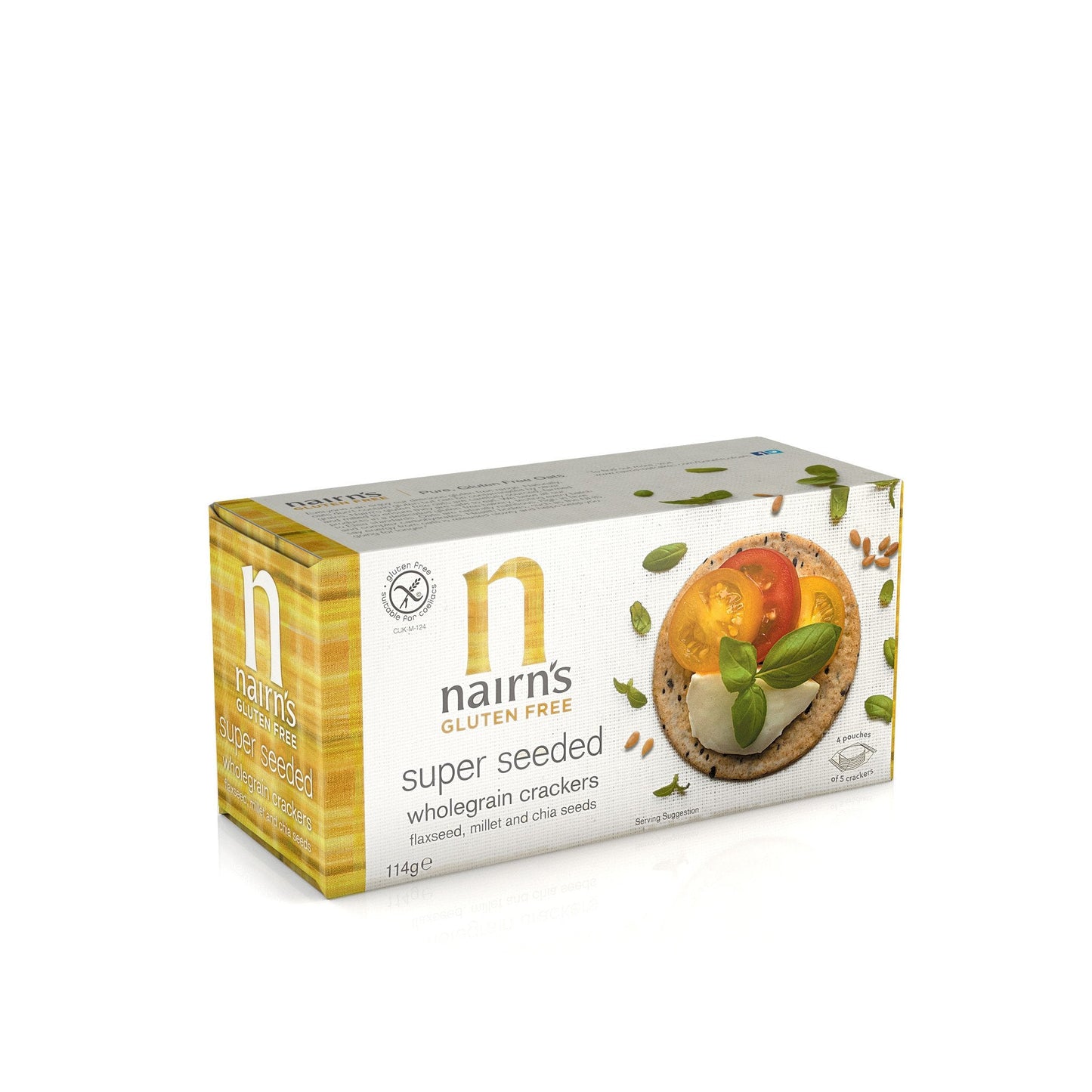 Nairns Gluten Free Super Seeded Wholegrain Cracker 114g - Just Natural