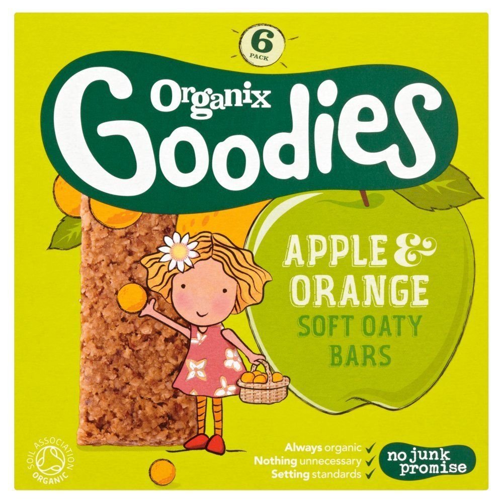 Organix Goodies Apple & Orange Oat Bars 6 x 30g - Just Natural