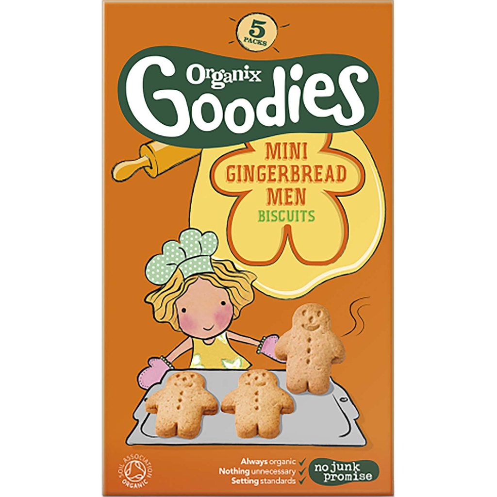 Organix Goodies Mini Gingerbread Men 5 x 25g - Just Natural