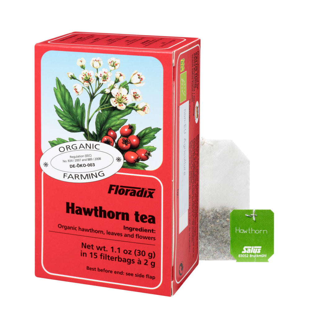 Floradix Hawthorne Organic Herbal Tea 15 filterbags - Just Natural
