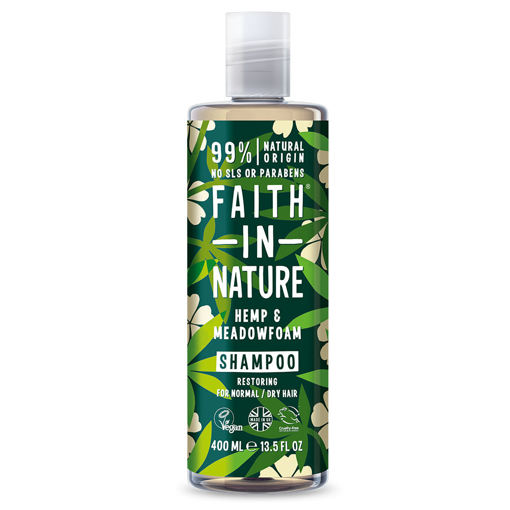 Faith In Nature Hemp & Meadowfoam Shampoo 400ml - Just Natural