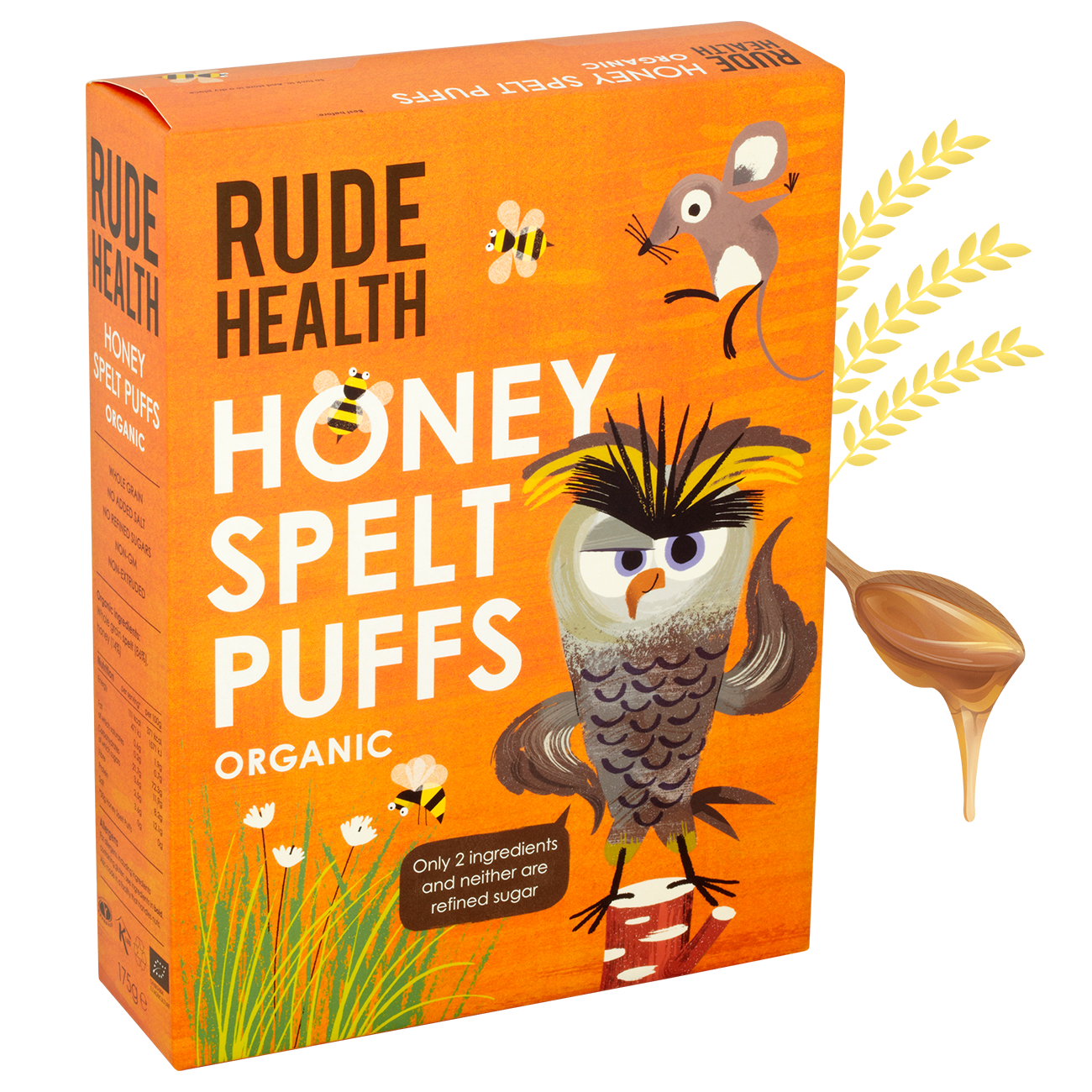 Rude Health Honey Spelt Puffs 175g - Just Natural