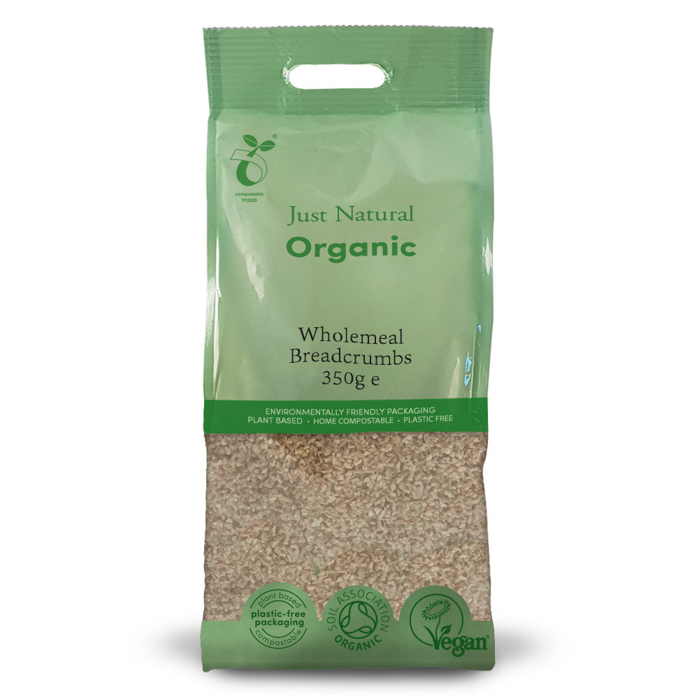 Organic Wholemeal Breadcrumbs 350g Just Natural