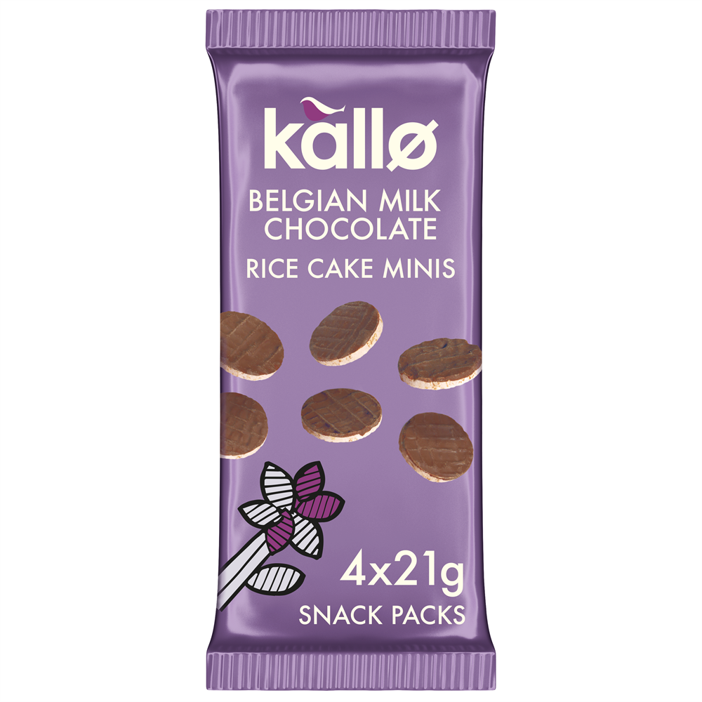 Mini Milk Choco Rice Cakes 84g (4x21g) - Just Natural