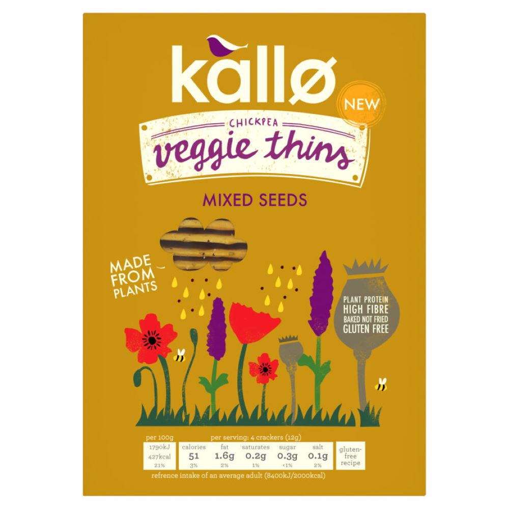 Mixed Seeds Veggie Thins 100g - Just Natural