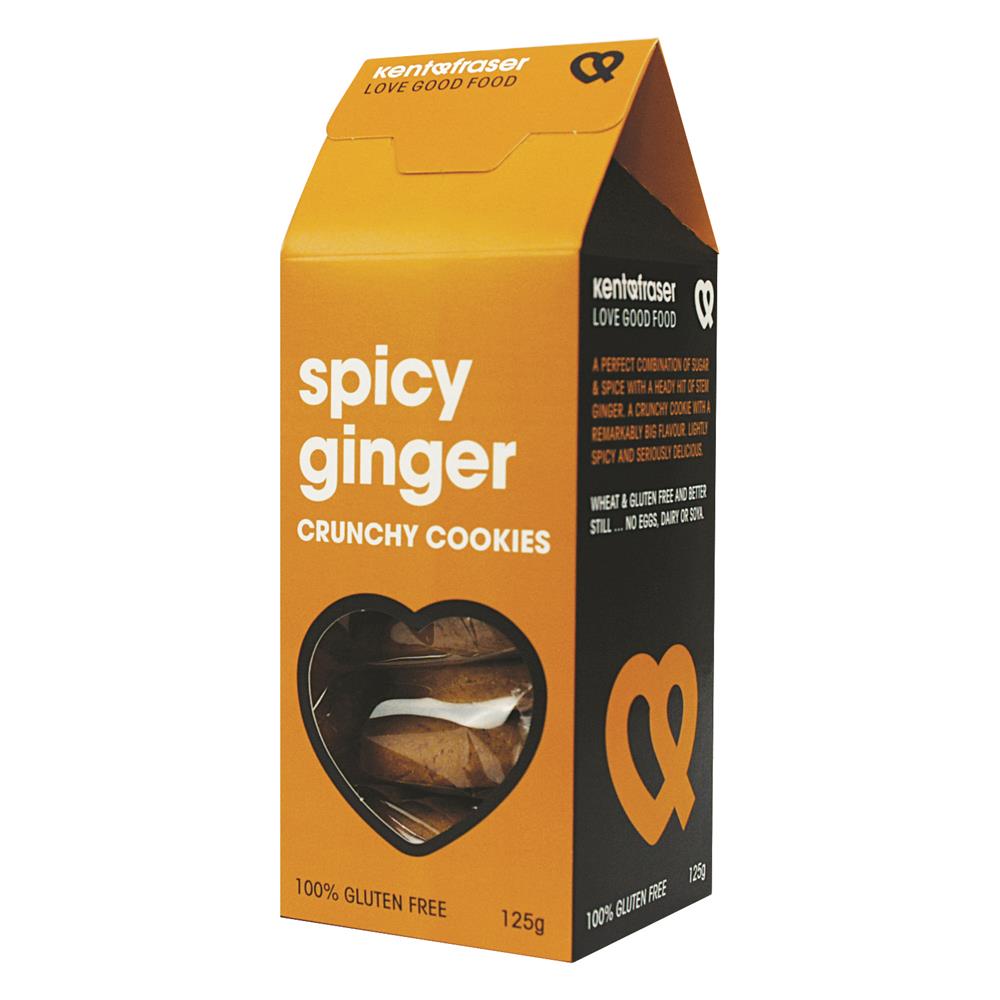 Kent and Fraser Spicy Ginger Crunchy Cookies 125g
