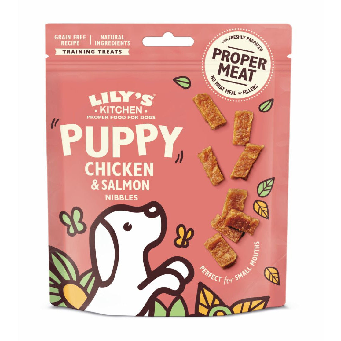 Lilys Kitchen Chicken & Salmon Puppy Nibbles 70g