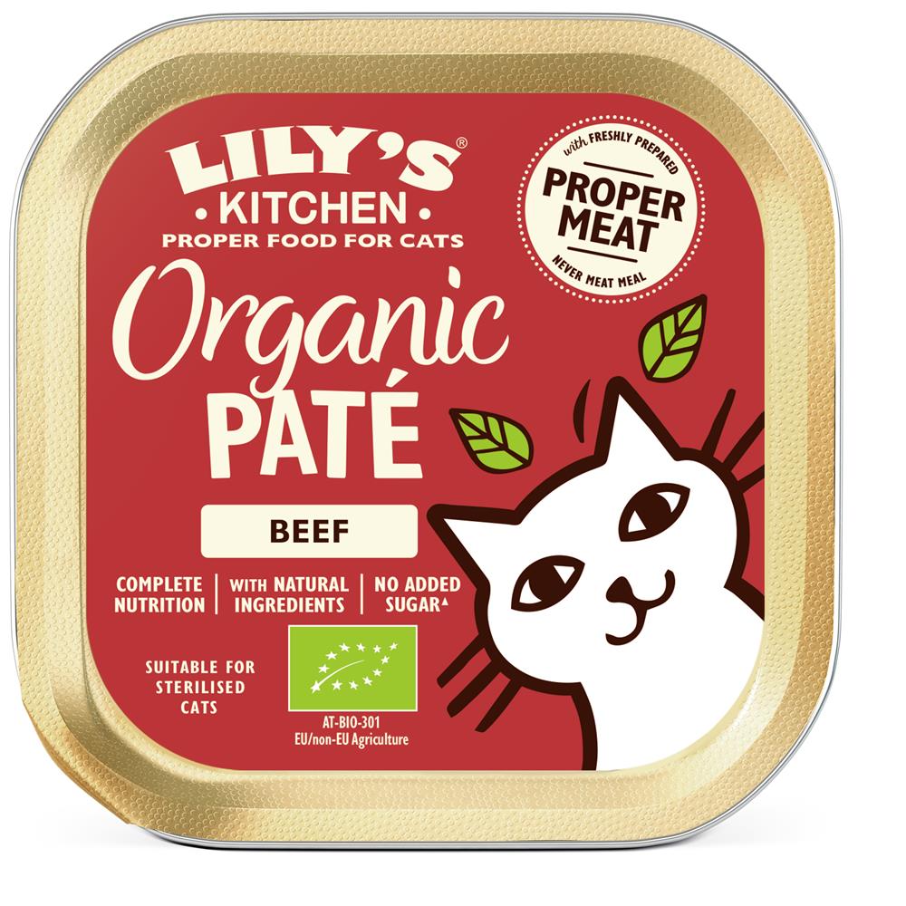 Lilys Kitchen Cat Organic Beef 85g