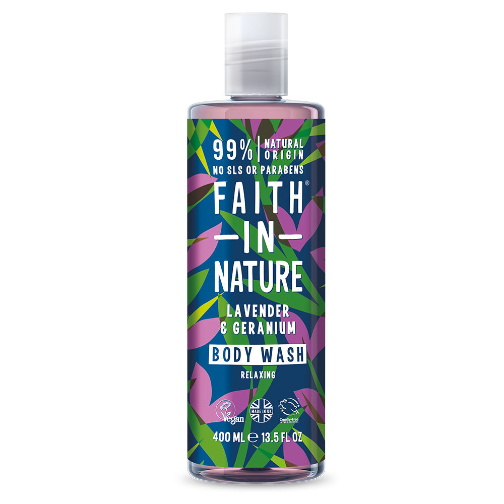 Faith In Nature Lavender & Geranium Body Wash 400ml - Just Natural