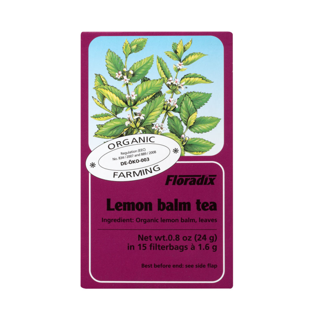 Floradix Lemon Balm Organic Herbal Tea 15 filterbags - Just Natural