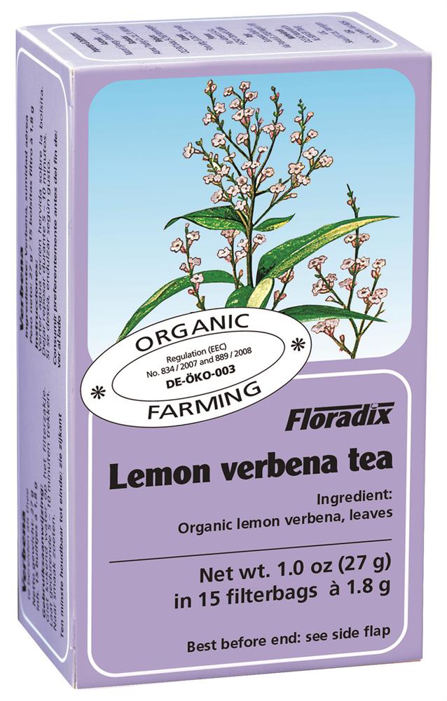 Lemon Vervain Organic Herbal Tea 15 filterbags Just Natural