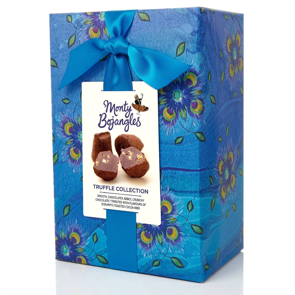 Blue Gift Wrap Truffles Colltn 190g