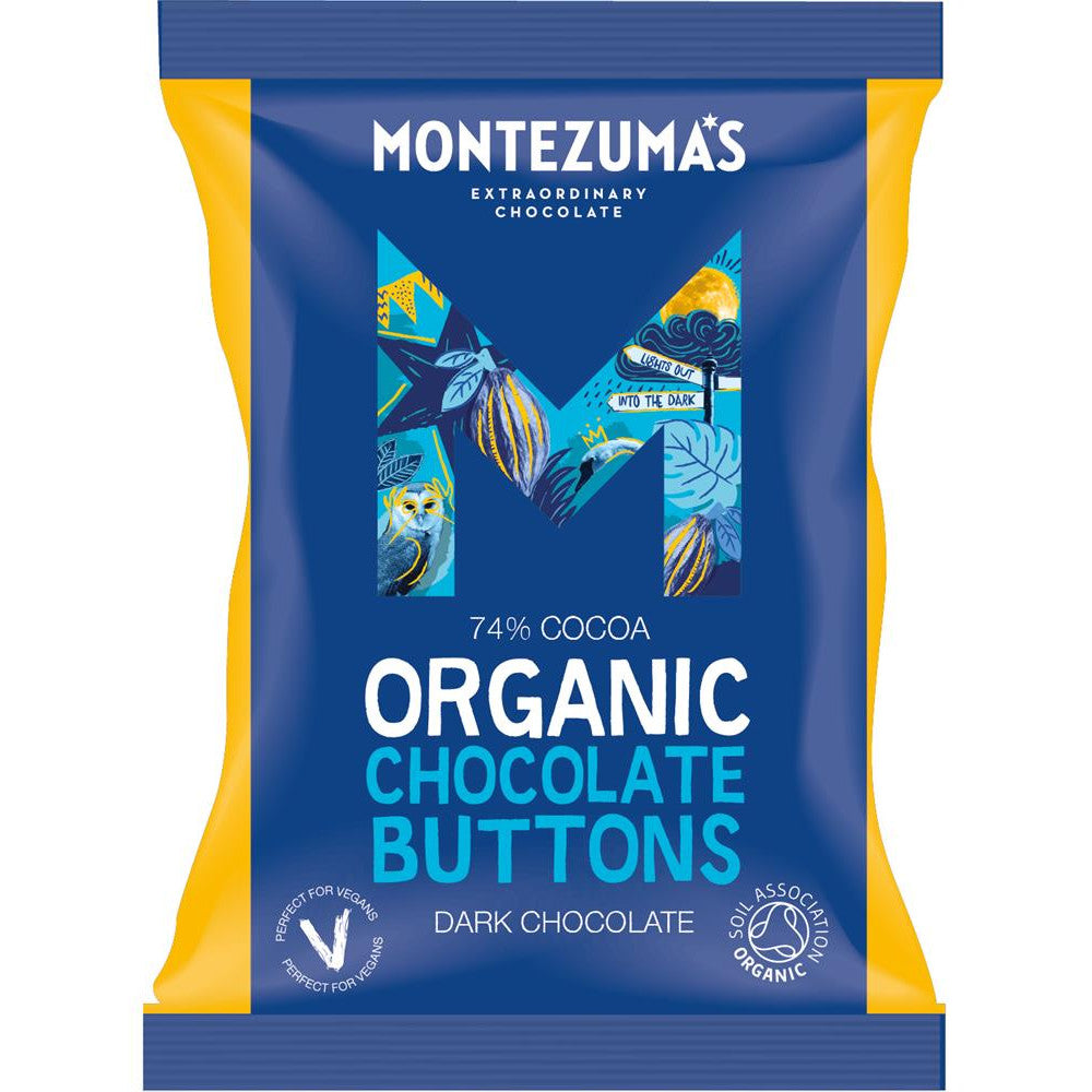 Organic Dark Chocolate Buttons 120g