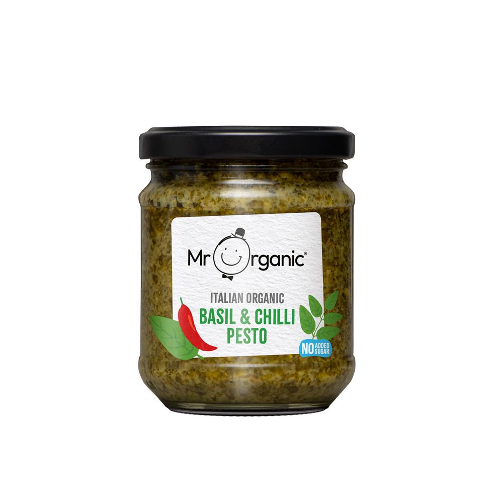 Basil & Chilli Pesto 190g - Just Natural