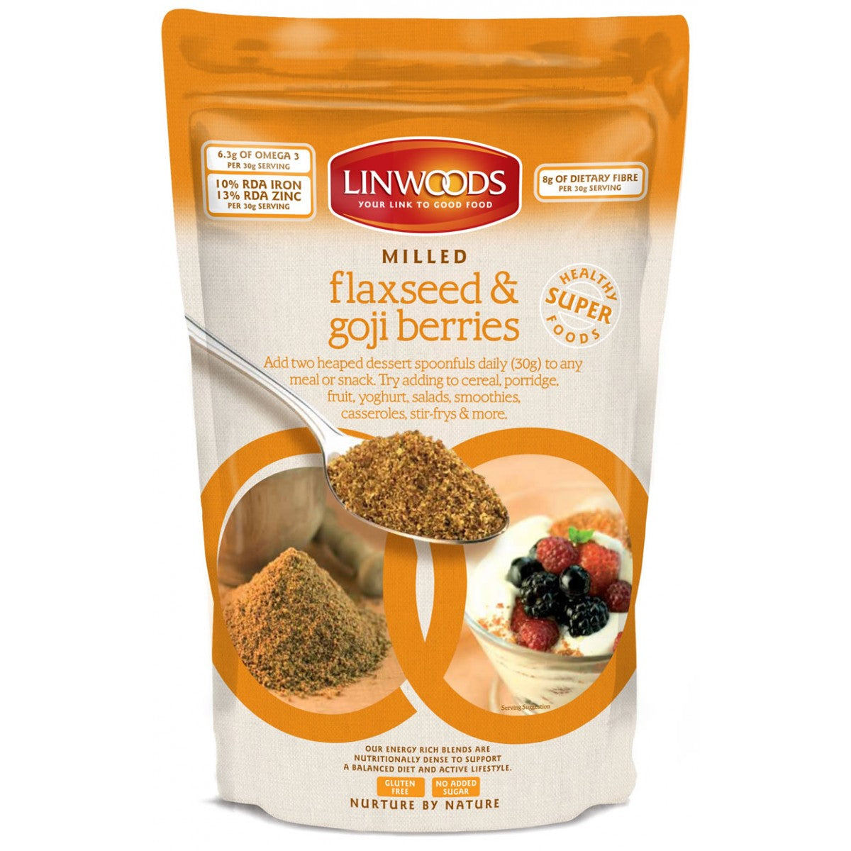 Linwoods Milled Flax & Goji mix 425g - Just Natural