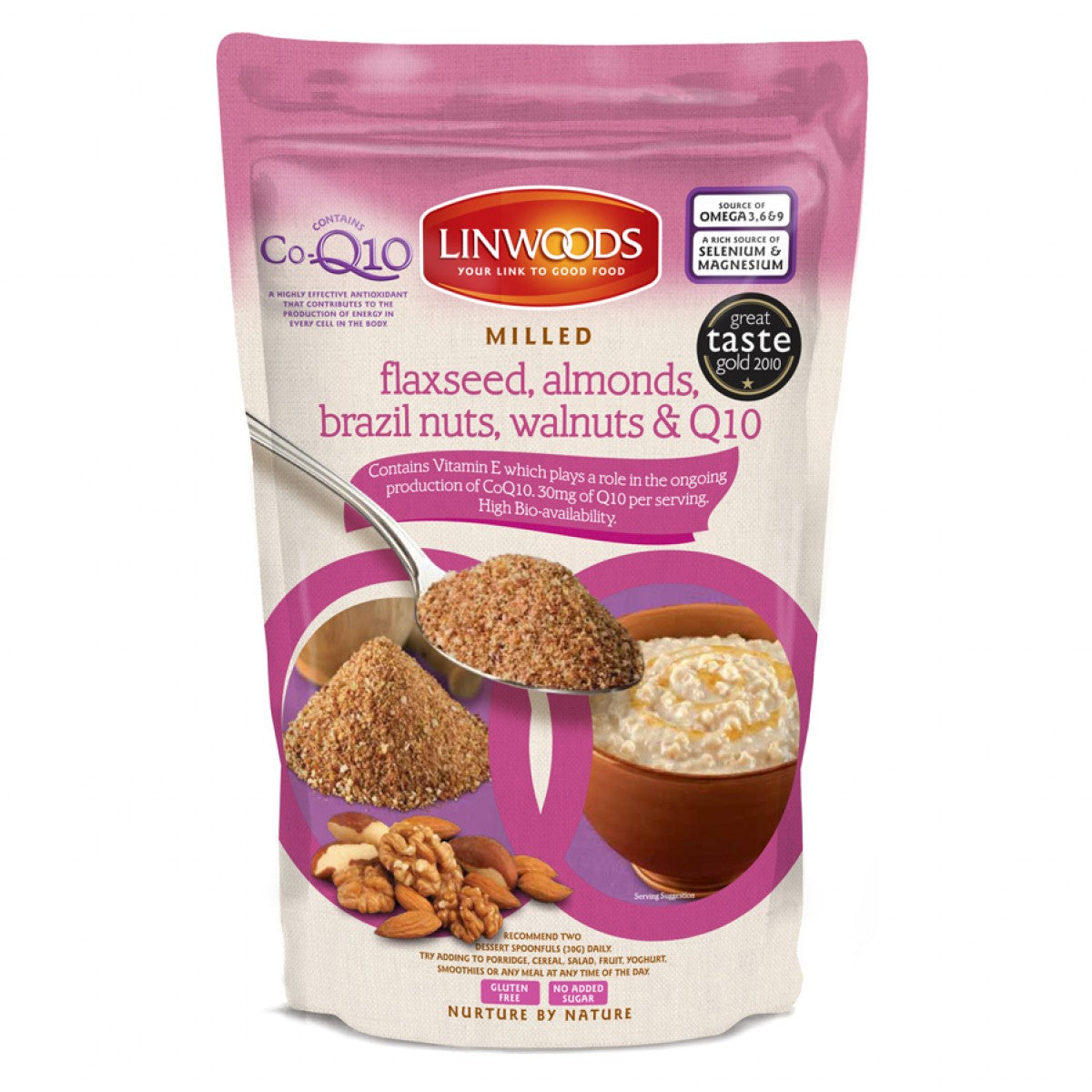 Linwoods Milled Flaxseed, Almonds, Brazil nut, Walnuts & Q10 200g - Just Natural