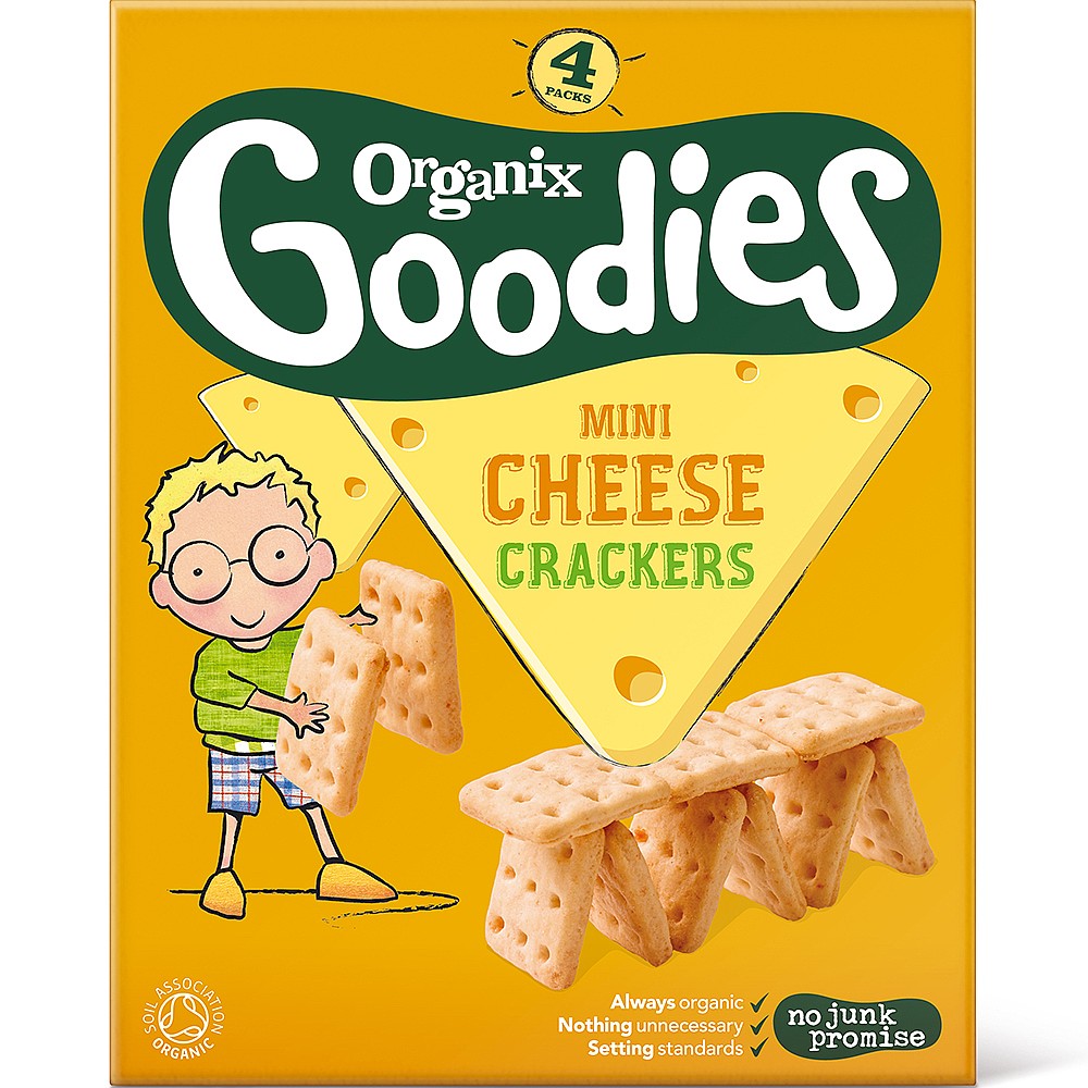 Organix Mini Cheese Crackers 4x20g - Just Natural