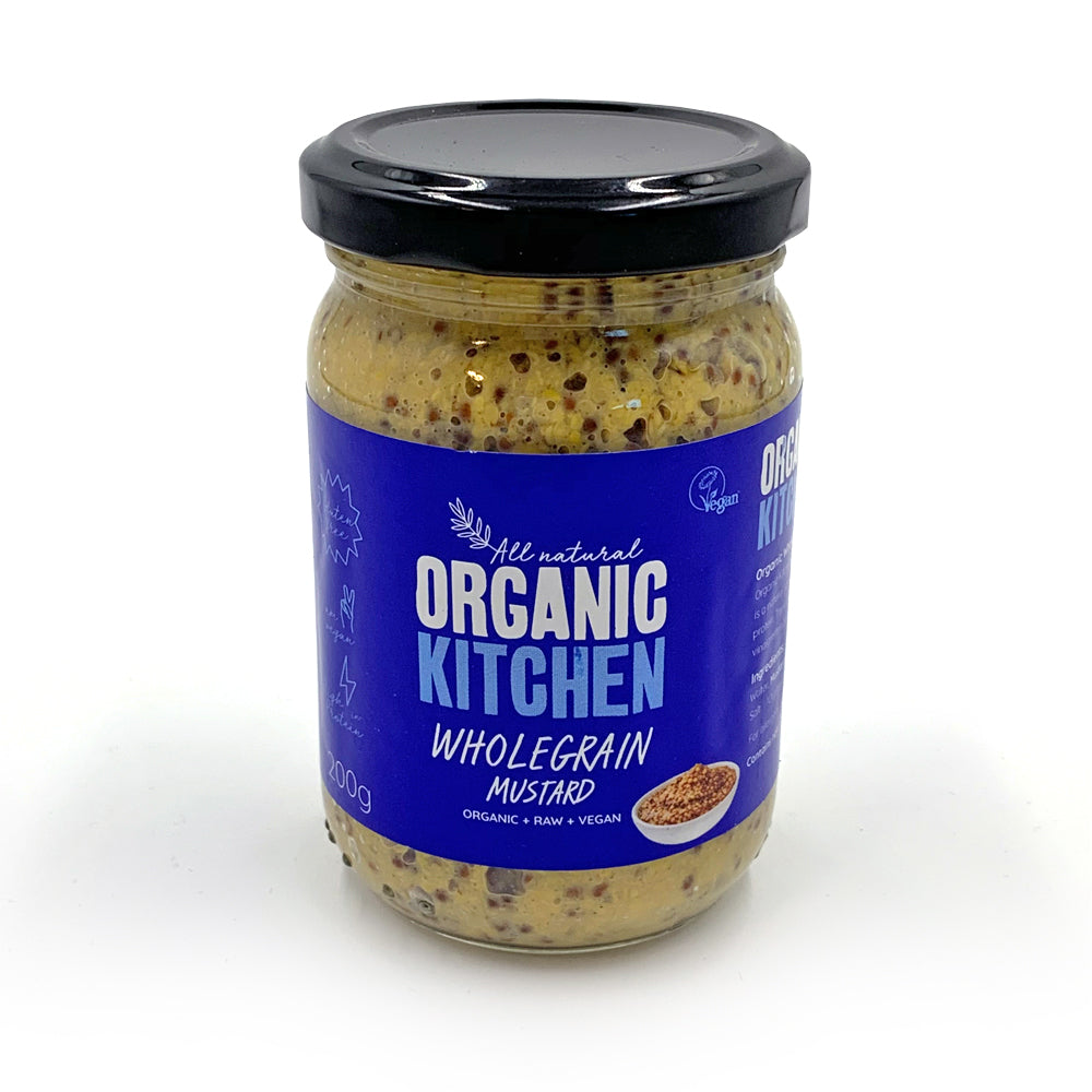 Organic Kitchen Mustard Wholegrain 200g - Just Natural