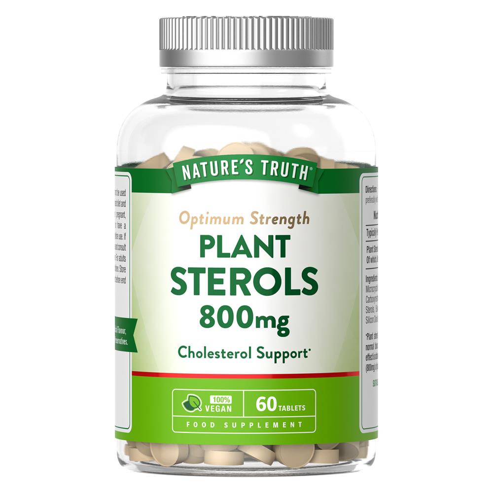 Nature's Truth Plant Sterols 800mg Tablets 60 tablet