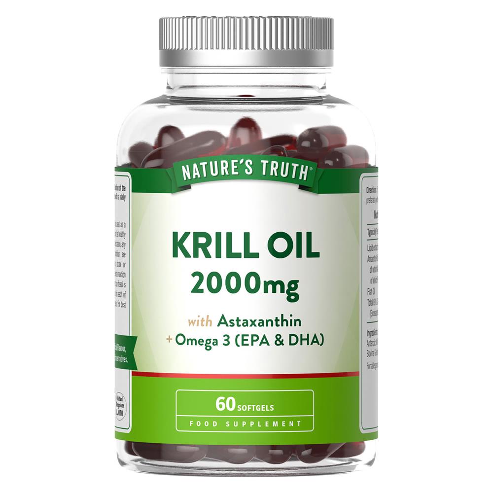 Nature's Truth Krill Oil 2000mg Softgels 60softgels