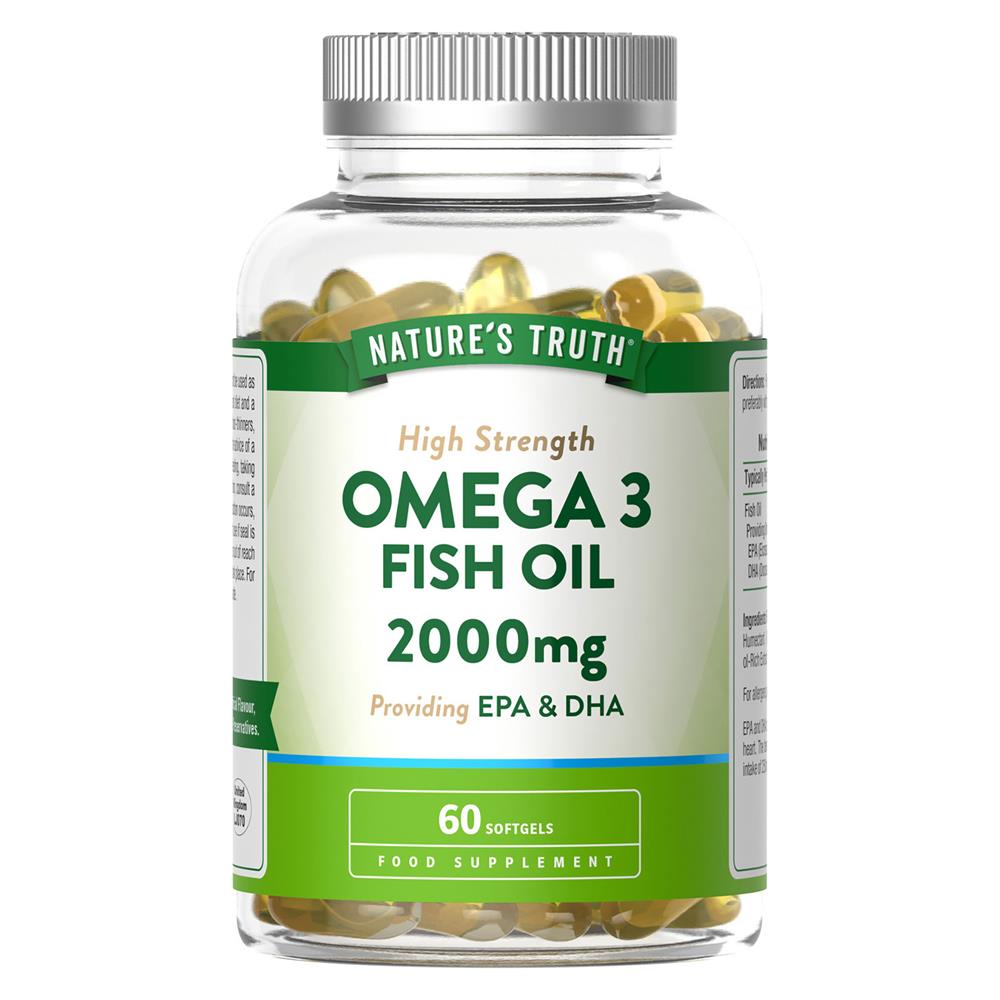 Nature's Truth Omega 3 Fish Oil 2000mg Sftgl 60softgels