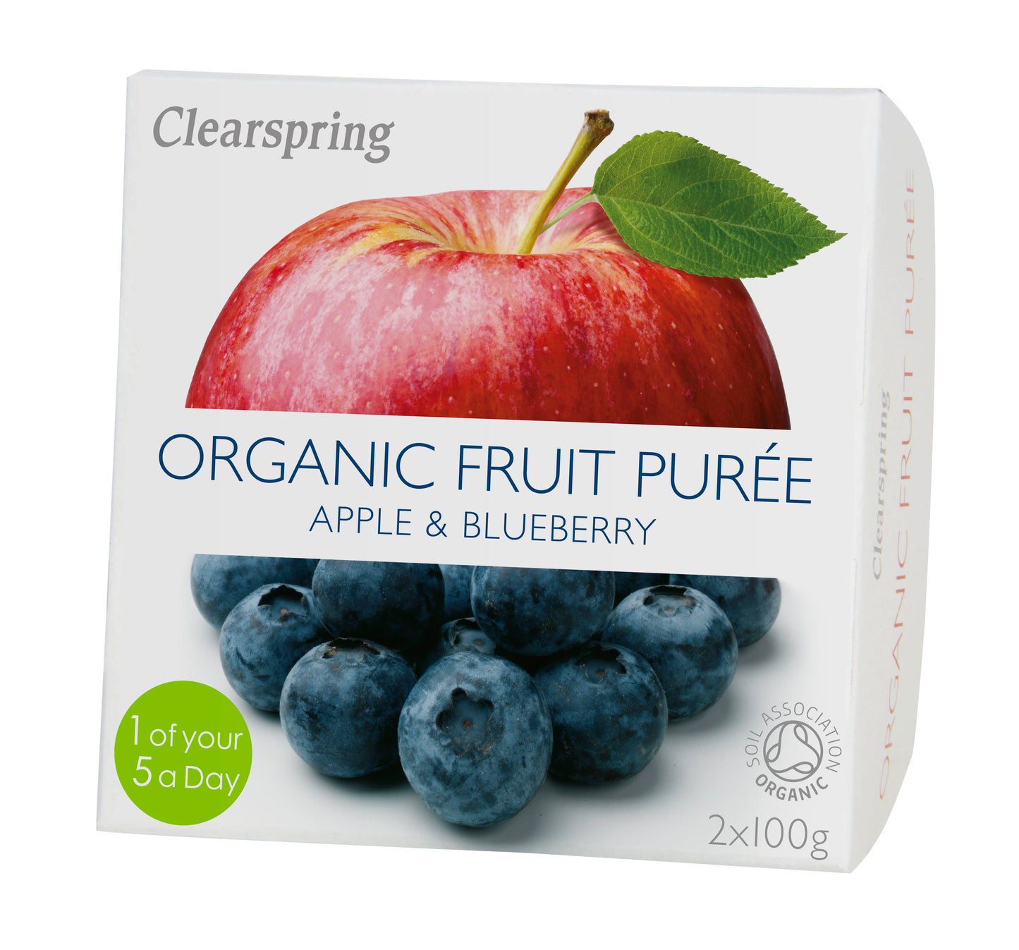 Organic Fruit Purée - Apple & Blueberry (2x100g)