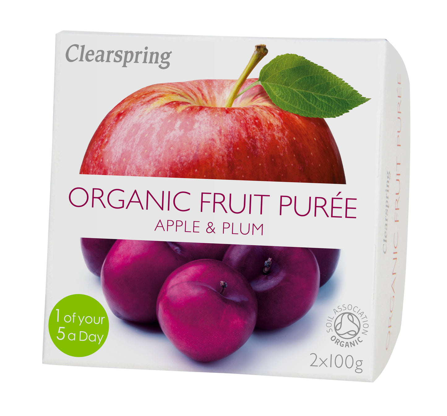 Organic Fruit Purée - Apple & Plum (2x100g)