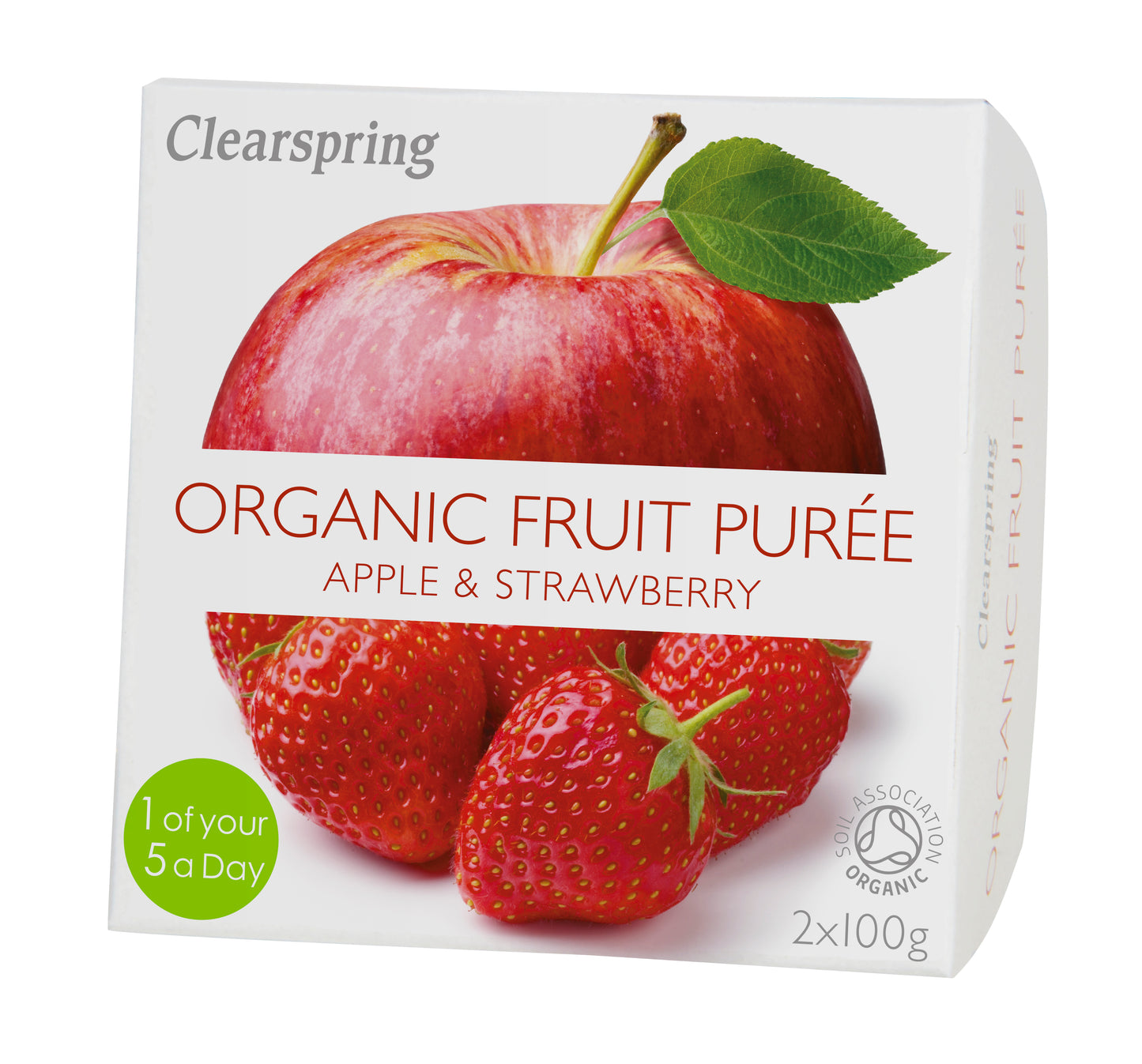 Organic Fruit Purée - Apple & Strawberry (2x100g)