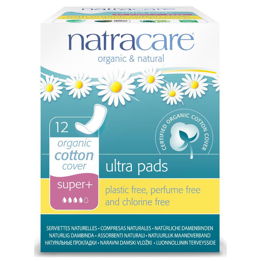 Natracare Natural Ultra Pads Super Plus x 12 - Just Natural