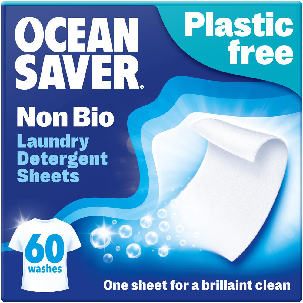 OceanSaver Non-Bio Laundry Sheets 60Pack 60strips