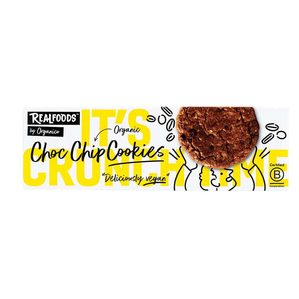 Realfoods by Organico Org Vegan Choc Chip Biscuits 110g
