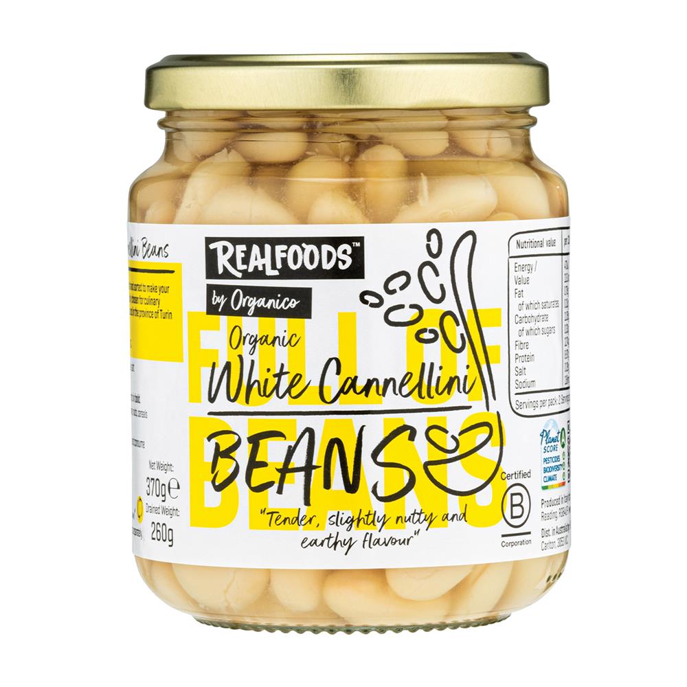 Realfoods by Organico Org Cannellini Beans in Water 370 g