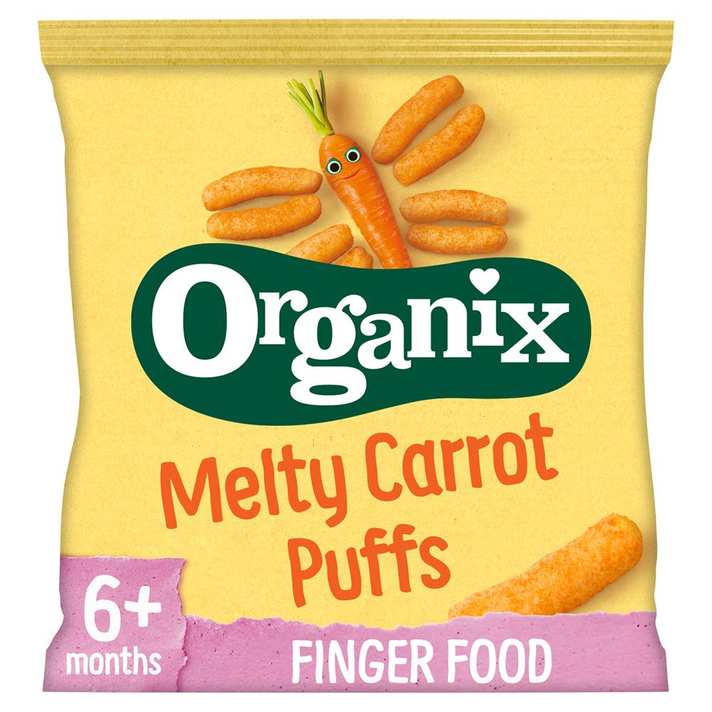 Melty Carrot Puffs Organic Baby Finger Food Snack 20g - Just Natural