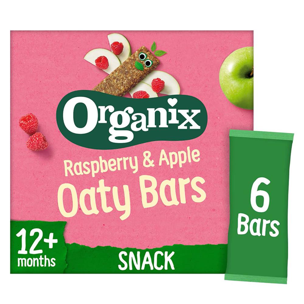 Raspberry & Apple Organic Soft Oat Snack Bars Multipack(6x23g) - Just Natural
