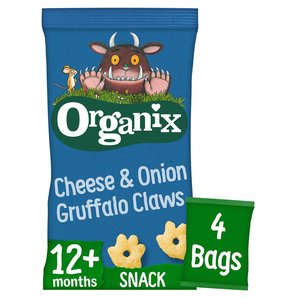 Cheese & Onion Gruffalo Claws Multipack 4 x 15g - Just Natural