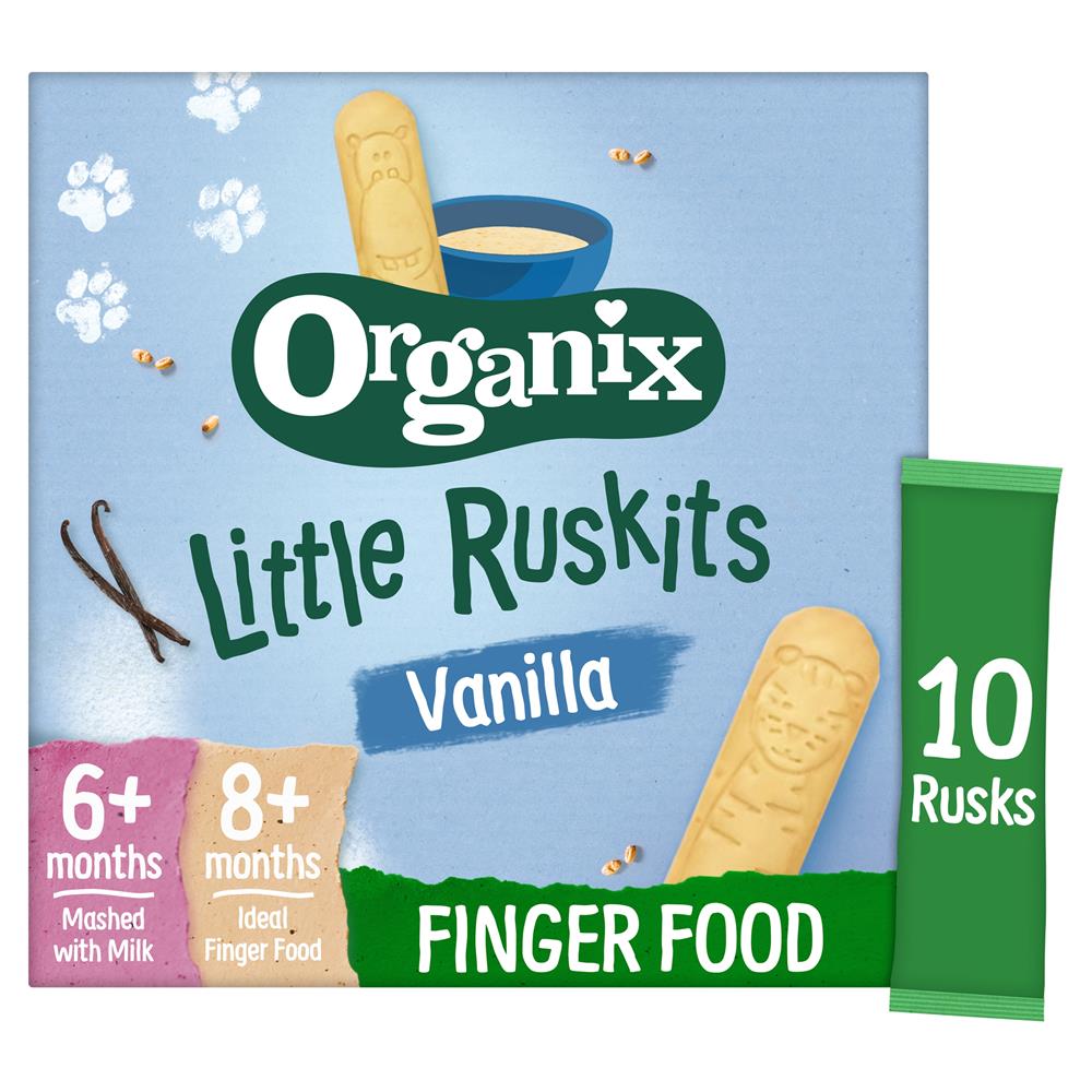 Organix Little Ruskits - Vanilla 10 x 6g - Just Natural