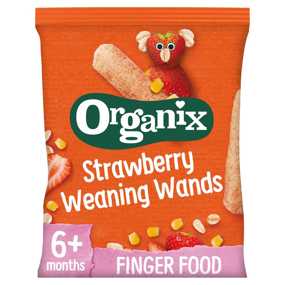 Organix Strawberry Weaning Wands 25g - Just Natural